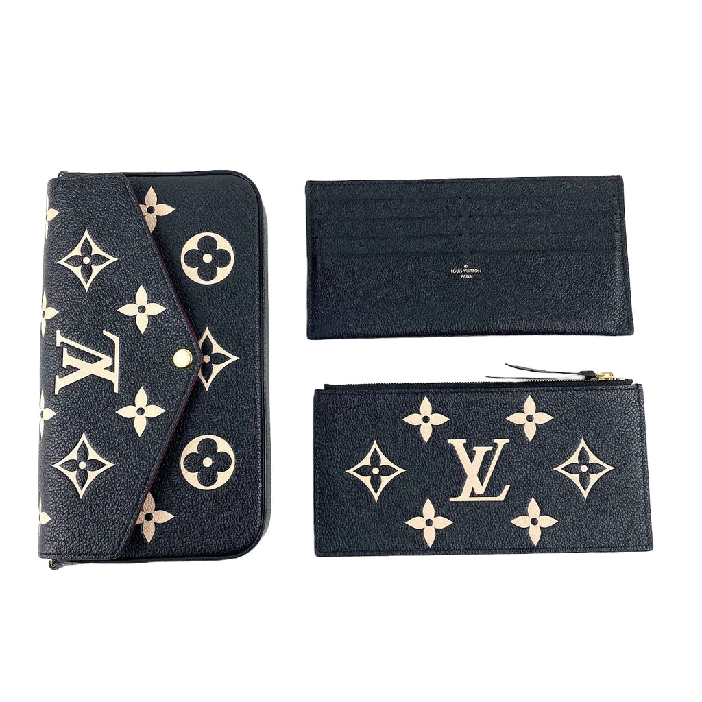 LOUIS VUITTON Bi Color Felecie Pochette w/Inserts