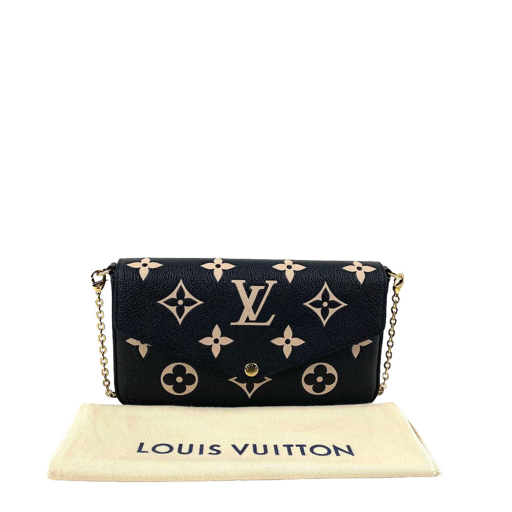 LOUIS VUITTON Bi Color Felecie Pochette w/Inserts
