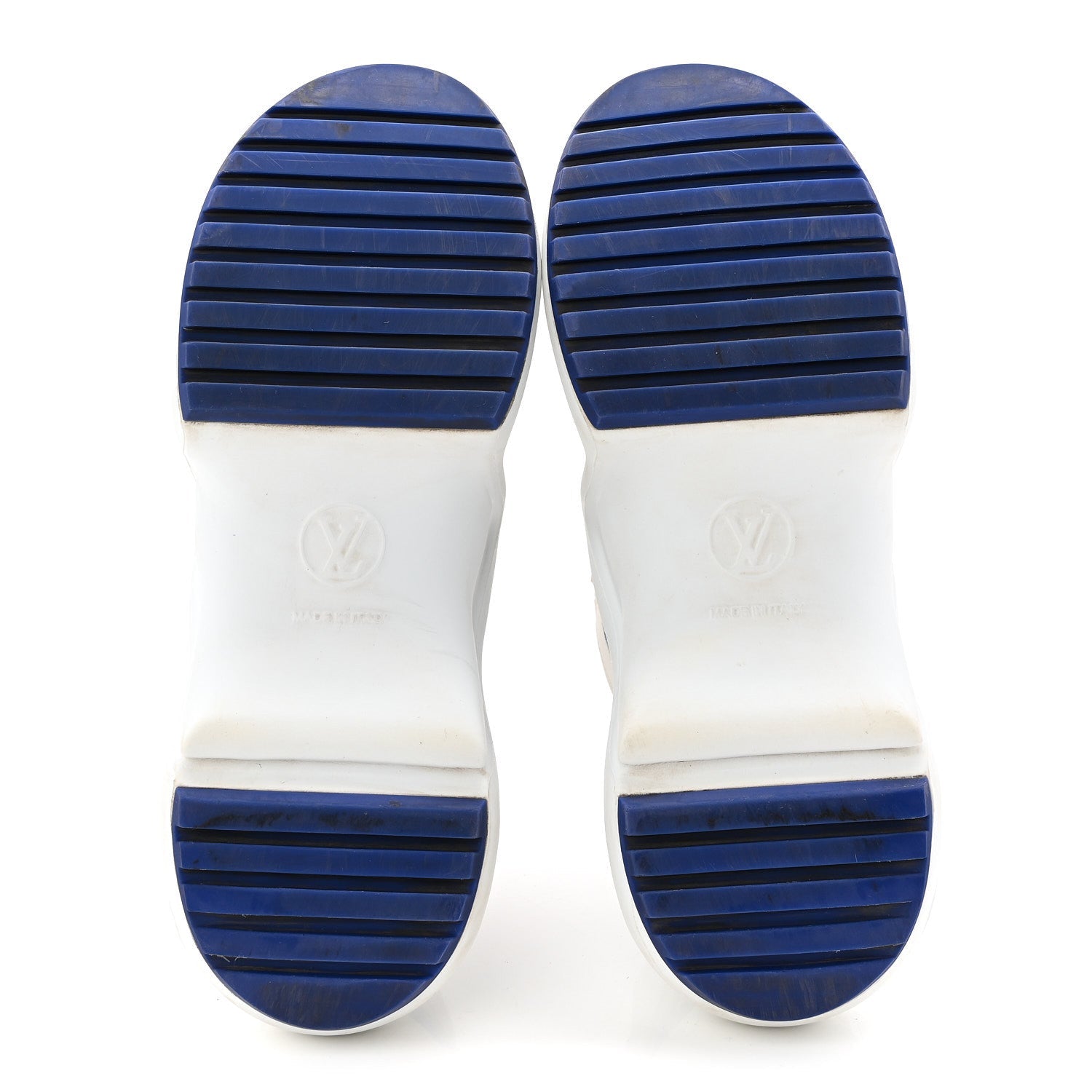 Louis Vuitton Jacquard Velvet Monogram LV Archlight Sneakers 37 White Blue