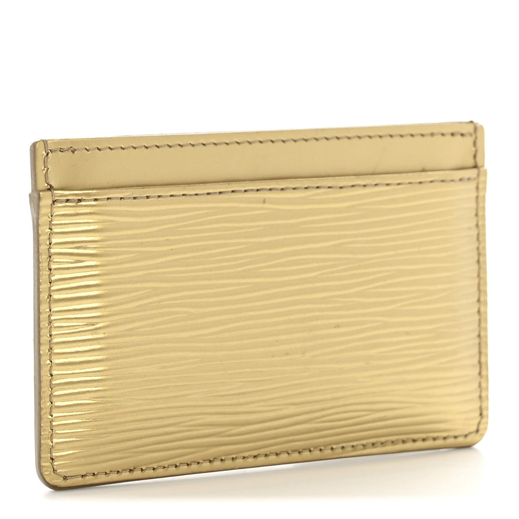 Louis Vuitton Epi Card Holder Gold