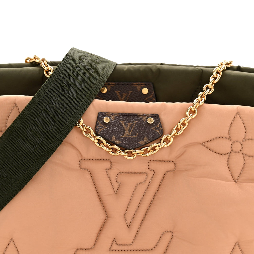Louis Vuitton Econyl Monogram Pillow Maxi Multi Pochette Accessories Kaki Beige