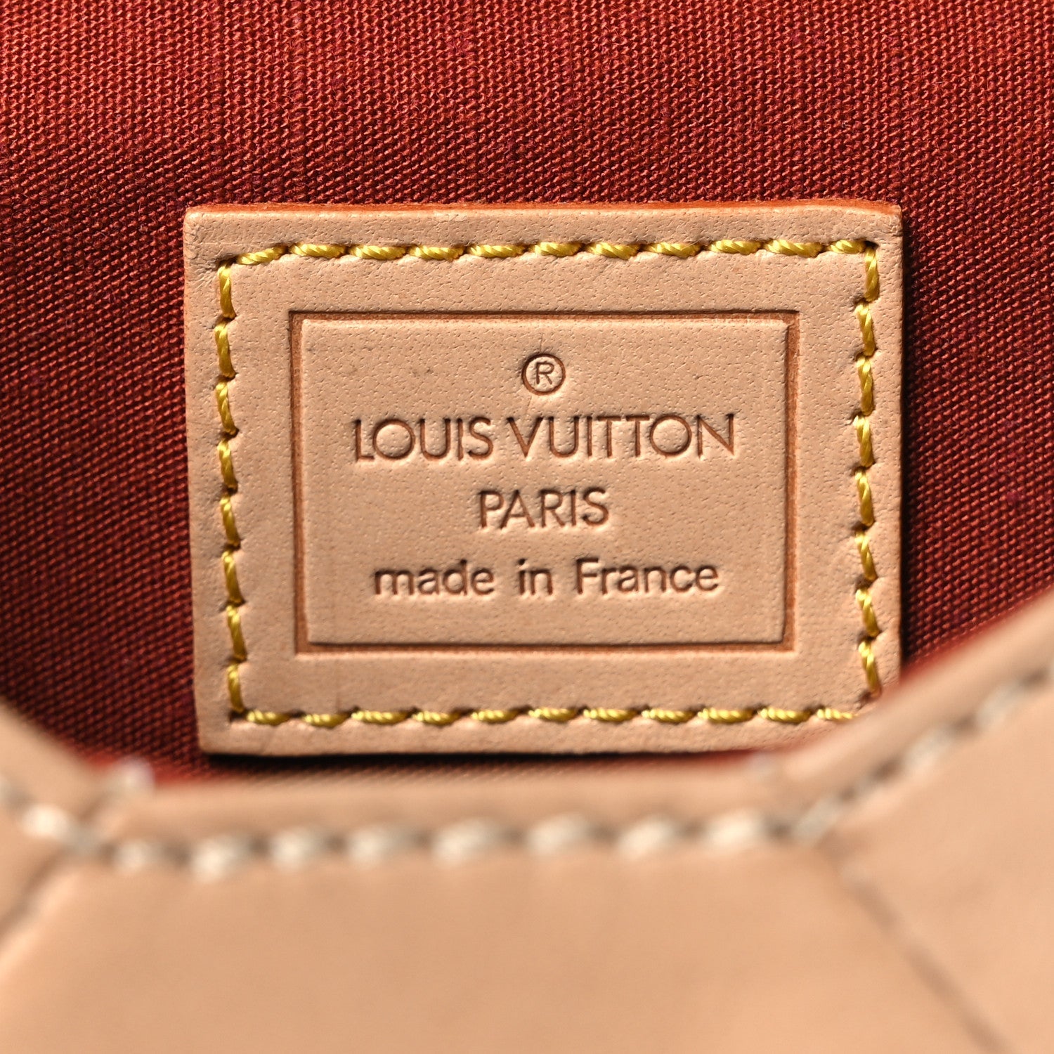 Louis Vuitton Lambskin Pouch Beige