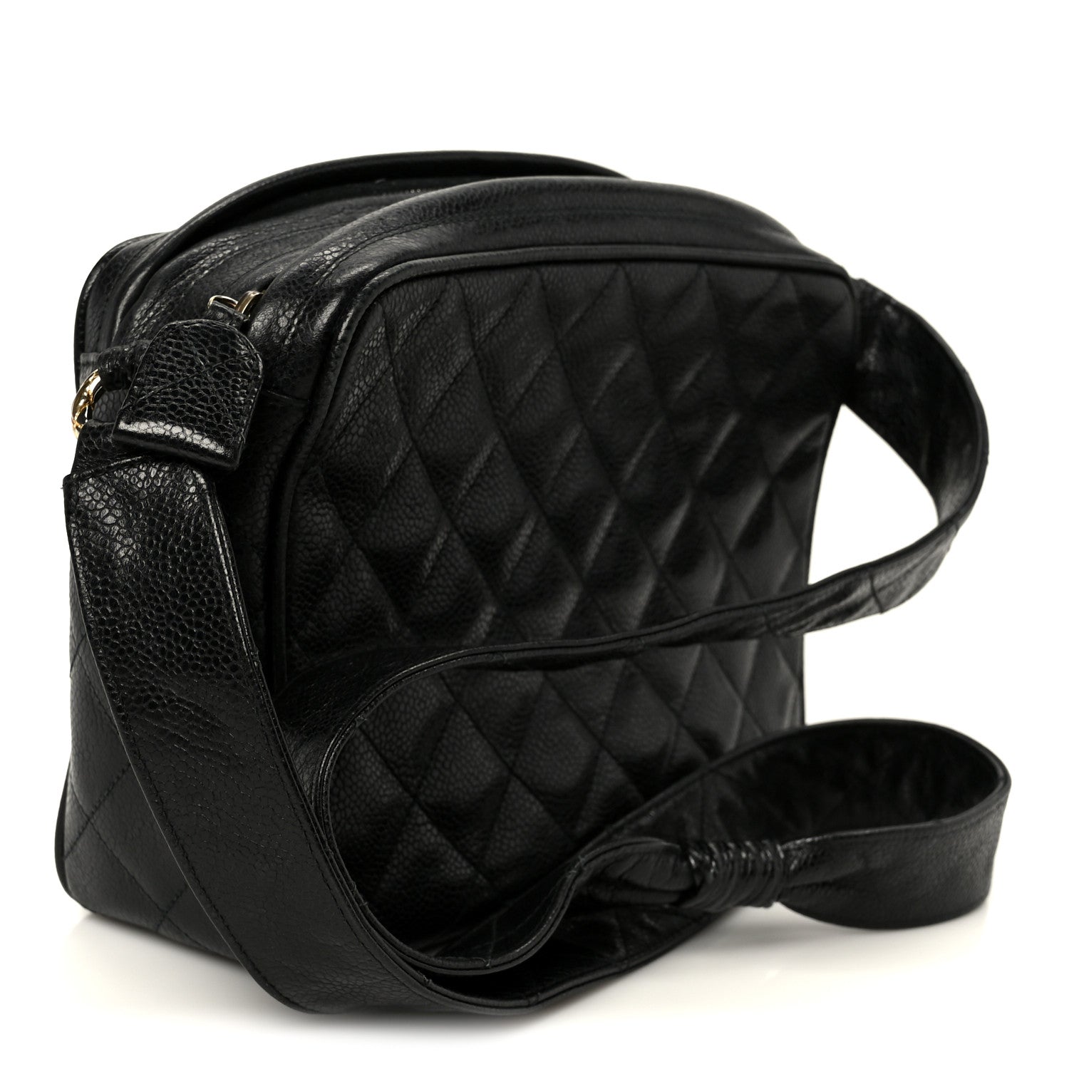 Chanel Caviar Quilted Camera Case Black