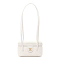 Chanel Shiny Caviar Preppy Coco Long Vanity With Strap White