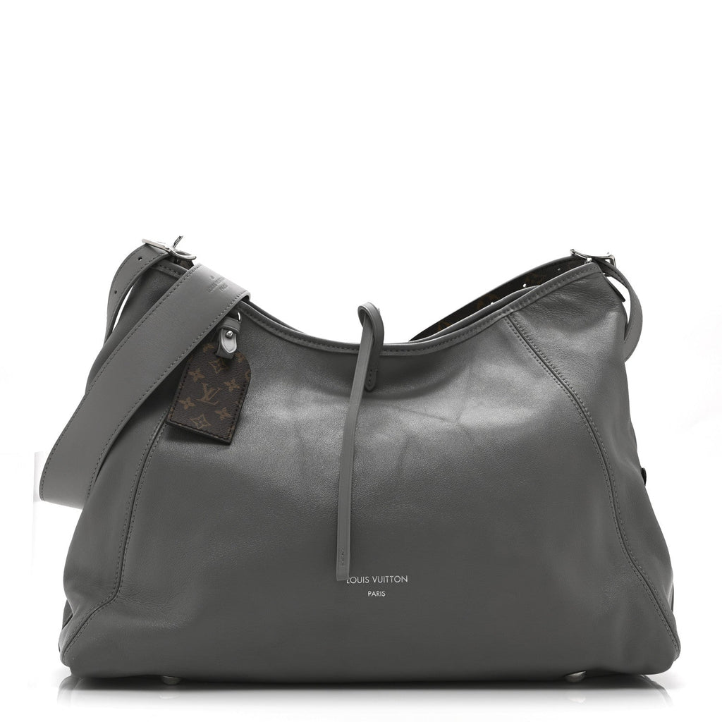 Louis Vuitton Lambskin Carryall MM Trianon Gray