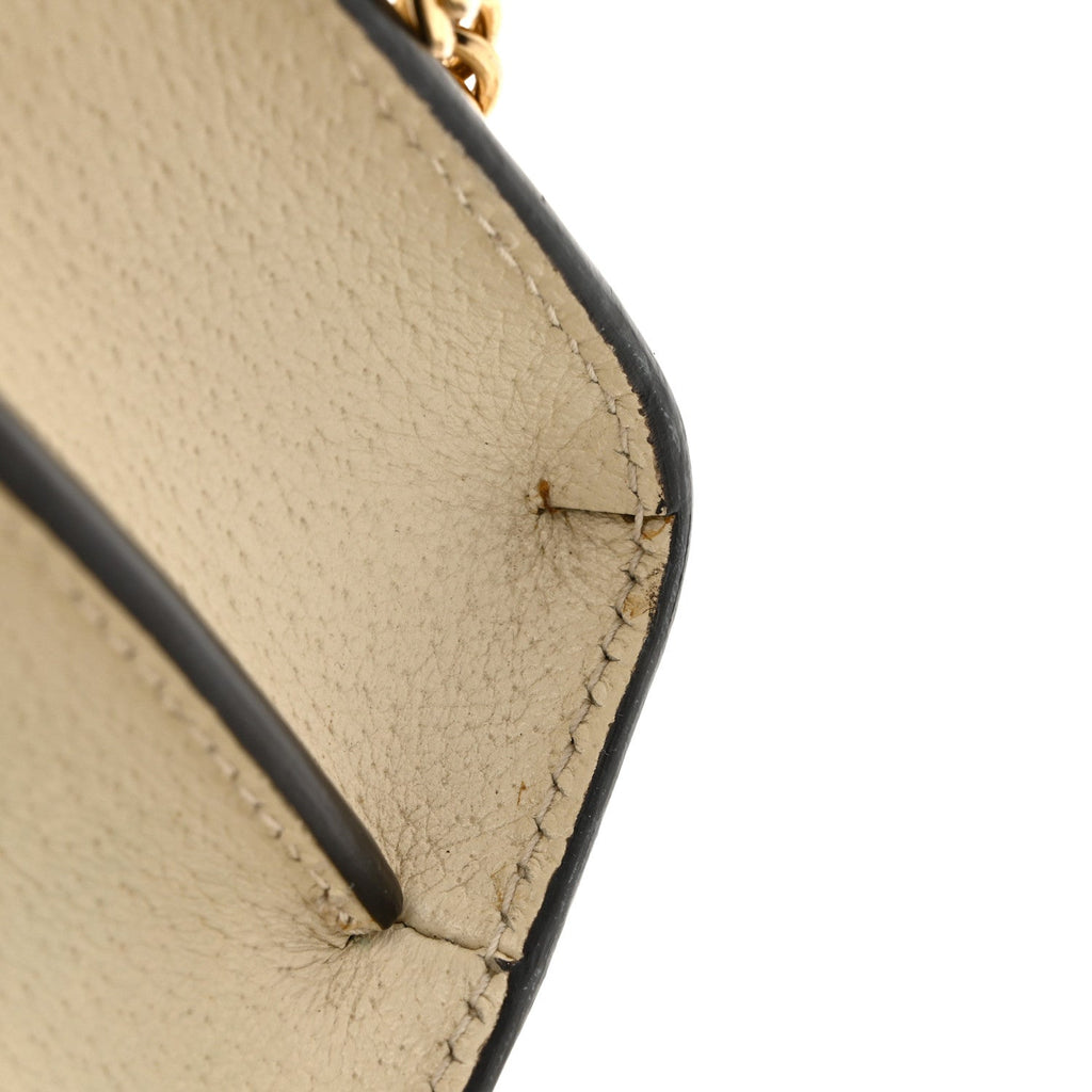 Gucci GG Supreme Monogram Flora Web Small Ophidia Chain Shoulder Bag White