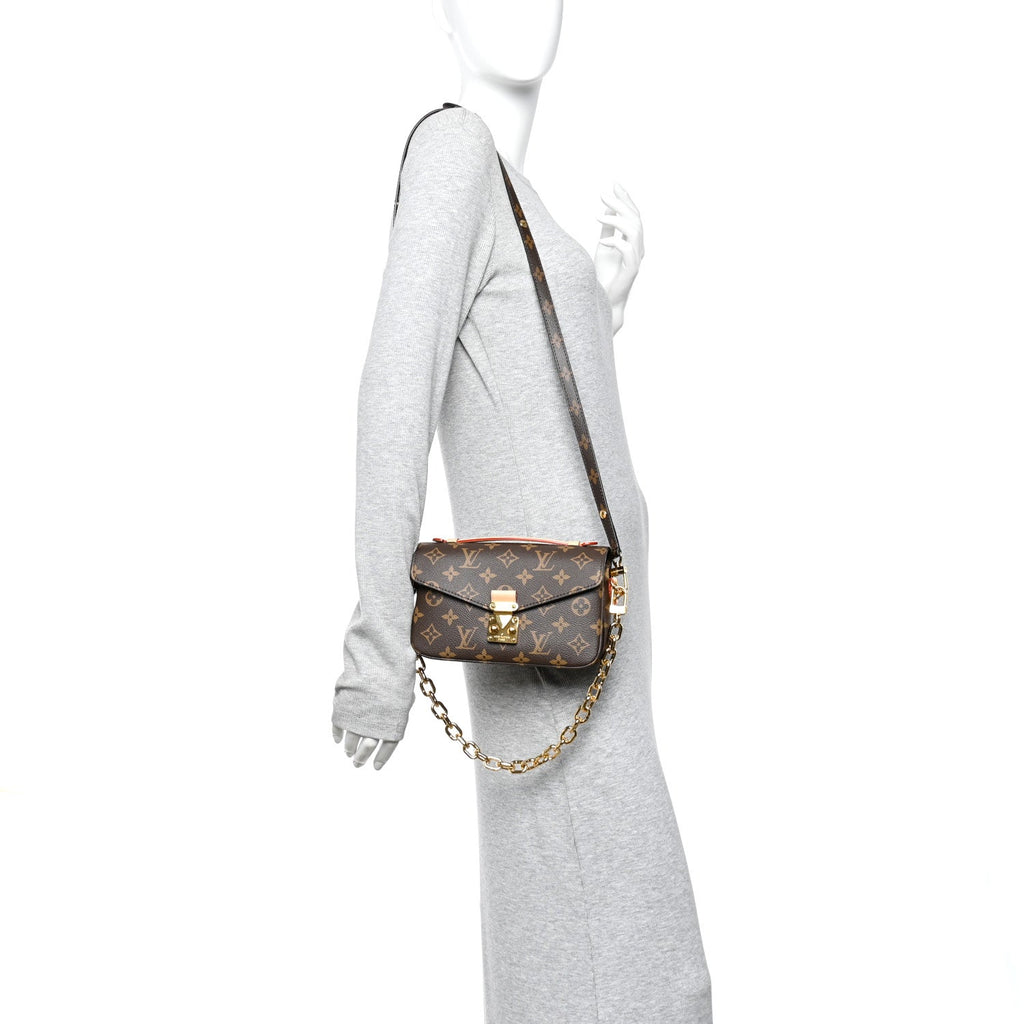 Louis Vuitton Monogram Pochette Metis East West