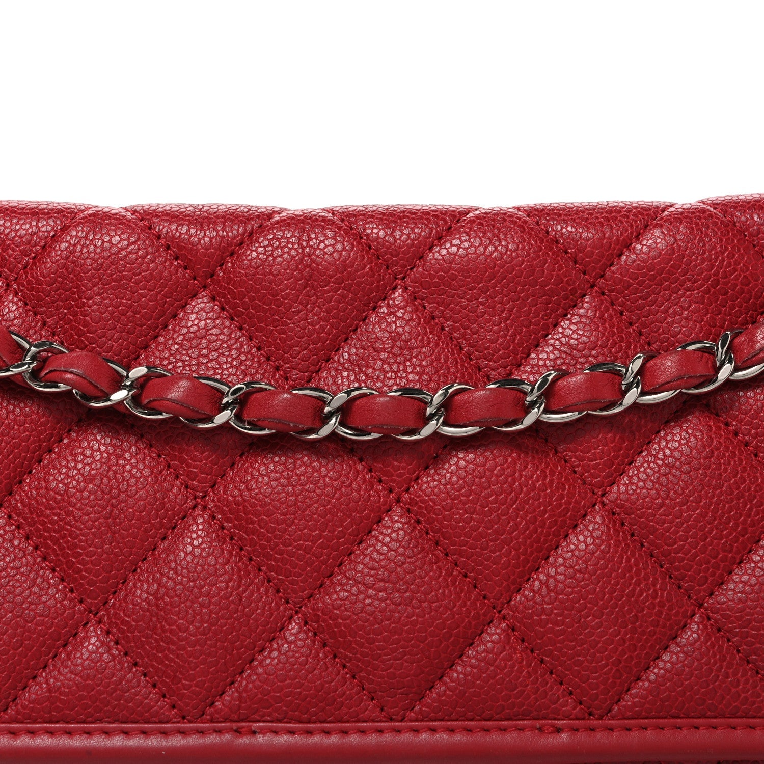 Chanel Caviar Quilted Medium French Riviera Flap Red
