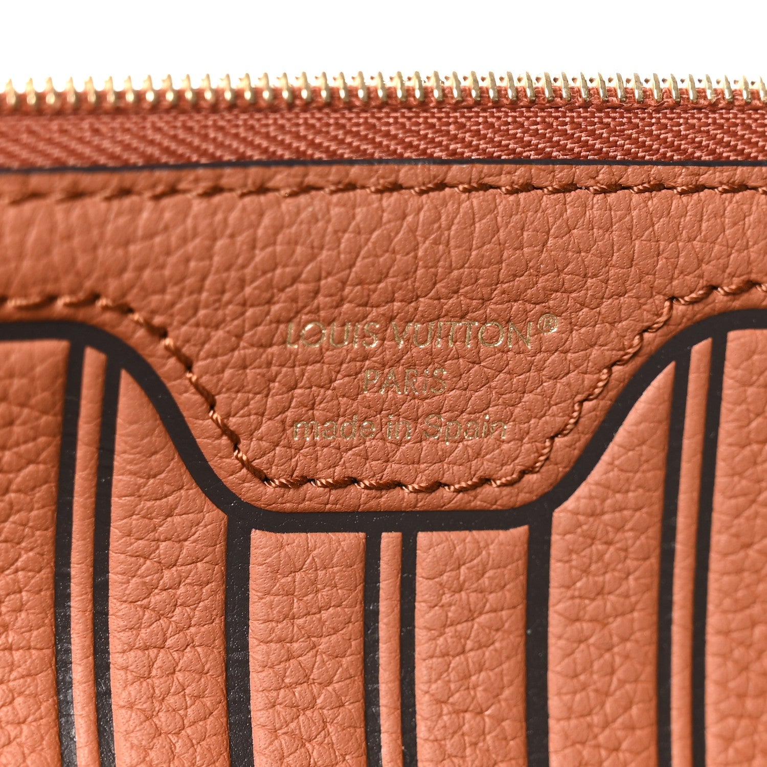 Louis Vuitton Monogram Calfskin Neo Neverfull Inside Out MM Tan