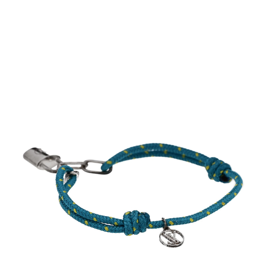 Louis Vuitton X Virgil Abloh Sterling Silver Lockit Bracelet Blue Yellow
