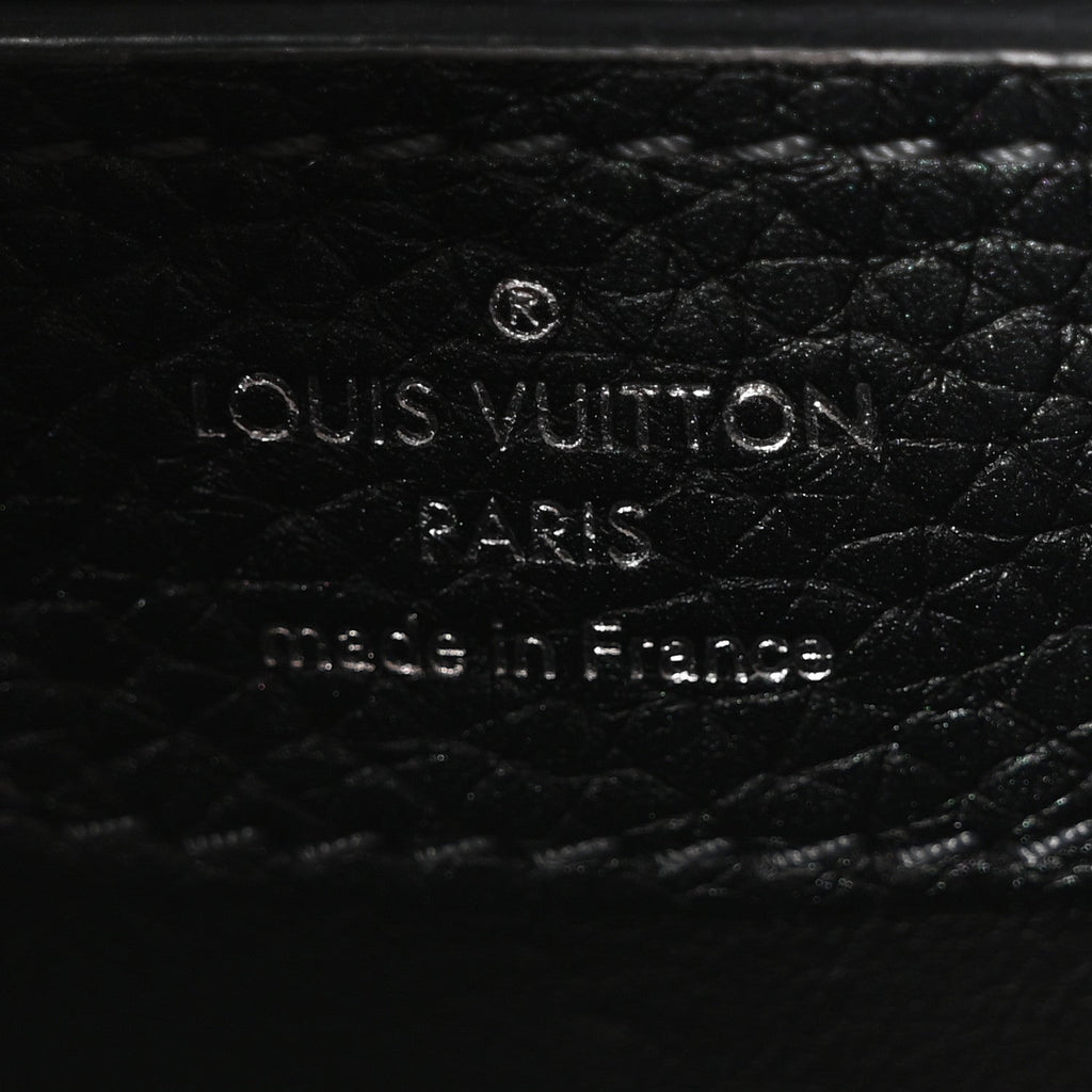 Louis Vuitton Taurillon Capucines BB Scarabeo Iridescent Black