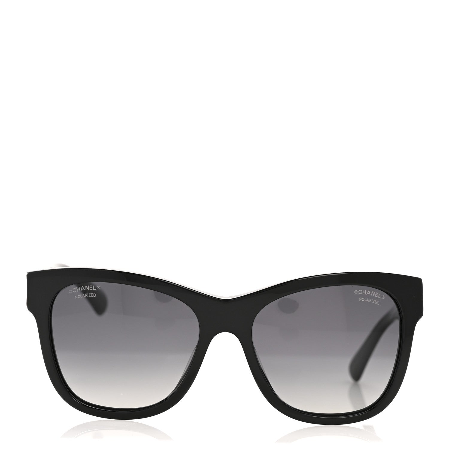 Acetate Polarized Square CC Sunglasses 5380 Black