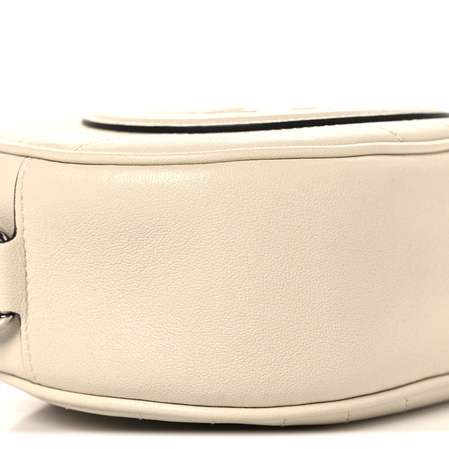 Gucci Sakai Be Green Calfskin Diagonal Stitched Mini Blondie Shoulder Bag Mystic White