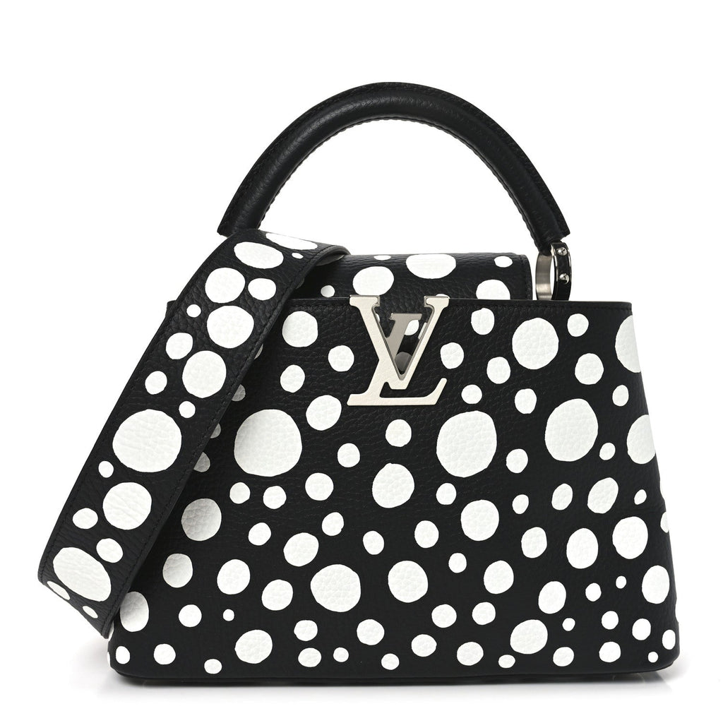 Louis Vuitton LV X YK Taurillon Capucines BB Black White