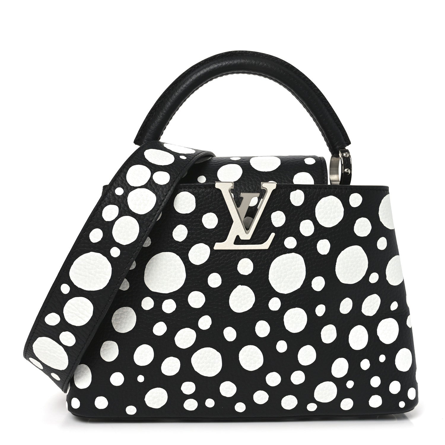 Louis Vuitton LV X YK Taurillon Capucines BB Black White