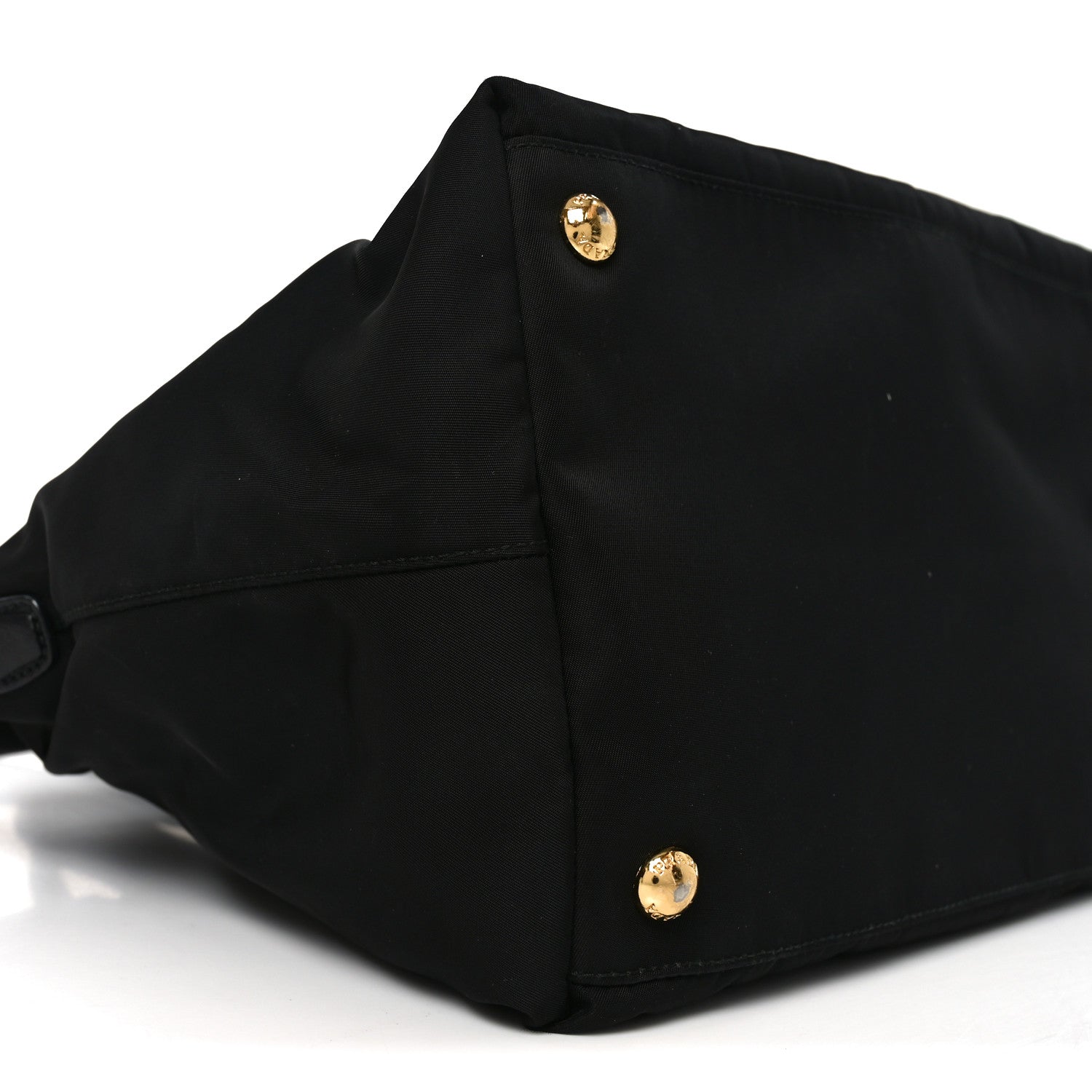 Prada Tessuto Nylon Saffiano Shopping Tote Black