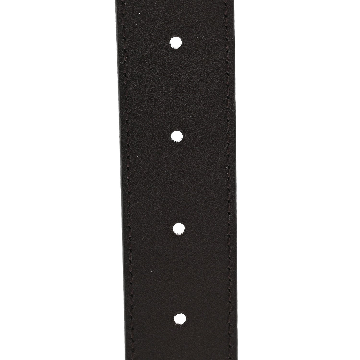 Gucci Plutone Calfskin Plaque GG 30mm Belt 85 34 Cocoa