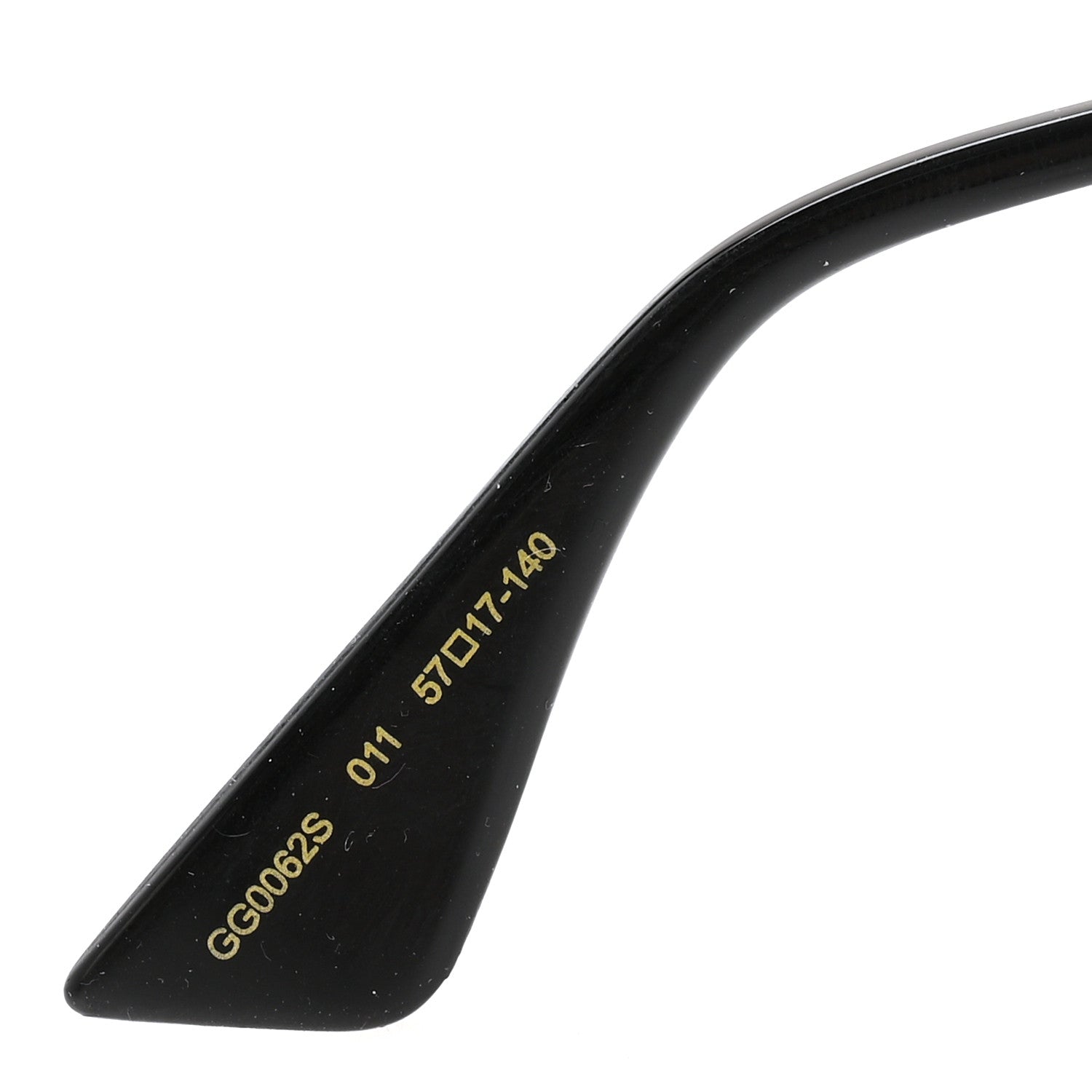 Gucci Aviator Sunglasses GG0062S Black Gold