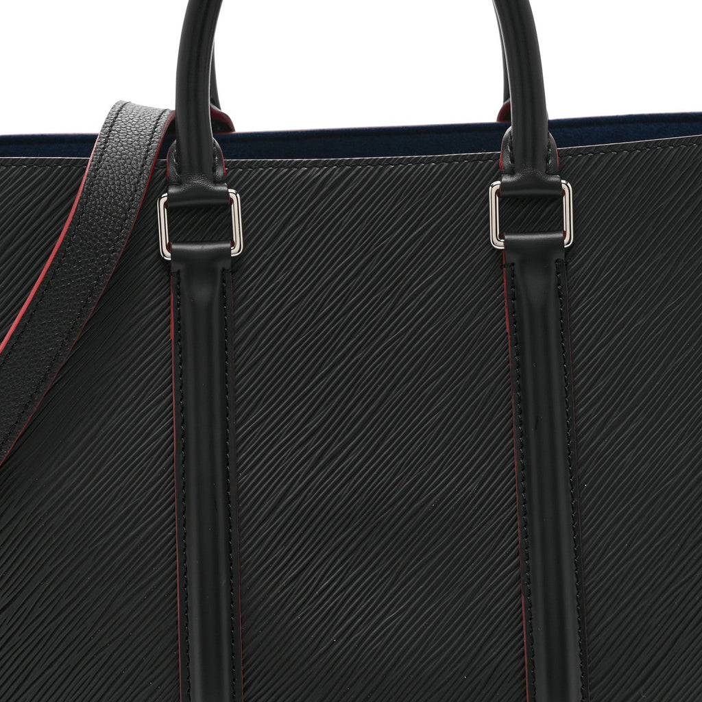 Louis Vuitton Epi Soufflot MM NM Black