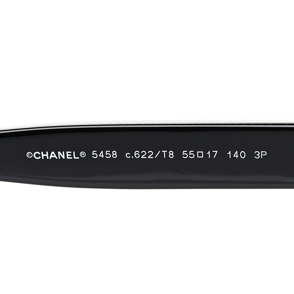 Acetate Pantos Logo Polarized Sunglasses 5458 Black