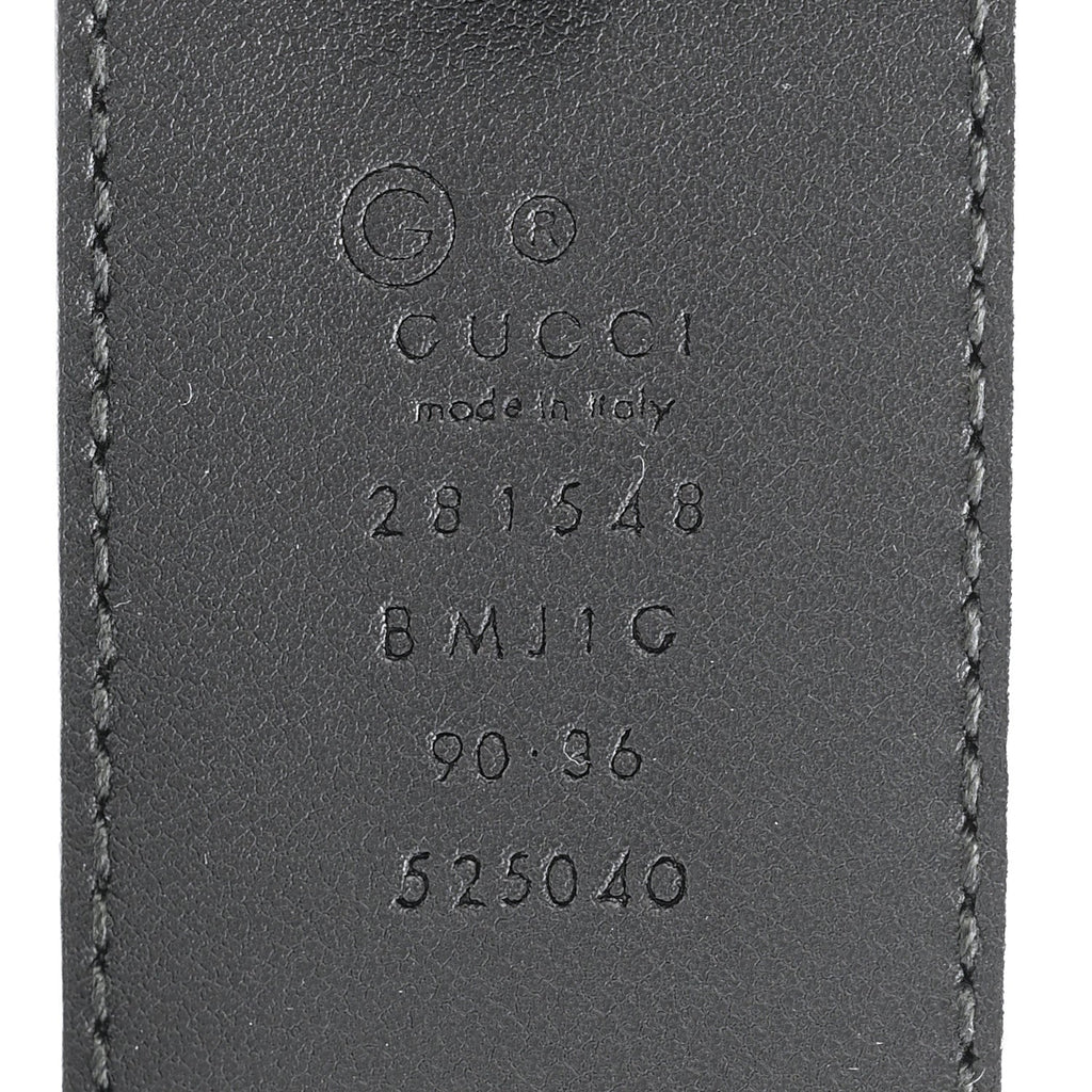 Gucci Soft Microguccissima Margaux Calfskin Belt 90 36 Black