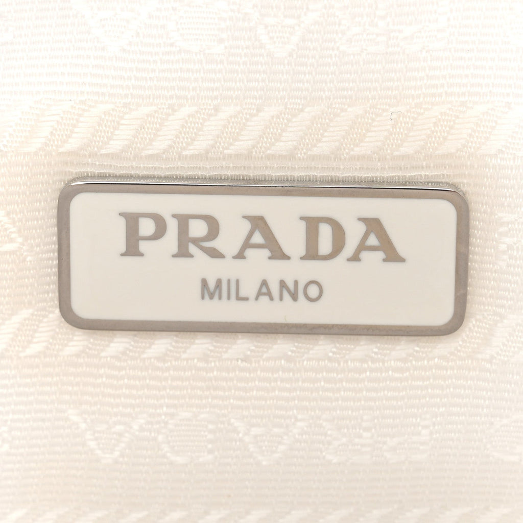 Prada Tessuto Nylon Mini Re-Edition 2000 Bag White