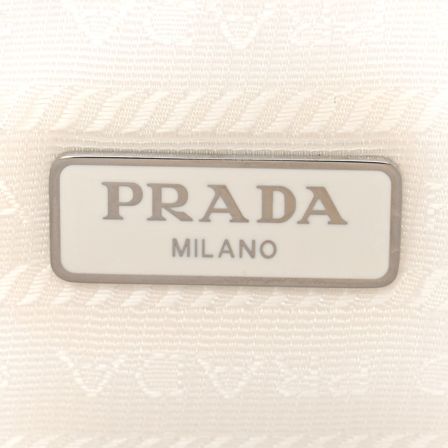 Prada Tessuto Nylon Mini Re-Edition 2000 Bag White