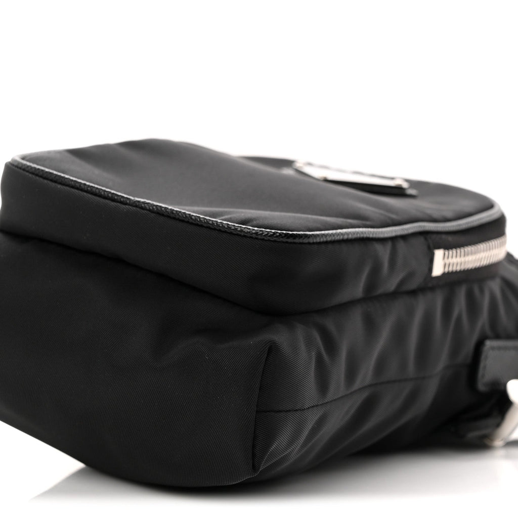 Prada Tessuto Nylon Saffiano Phone Case Crossbody Black