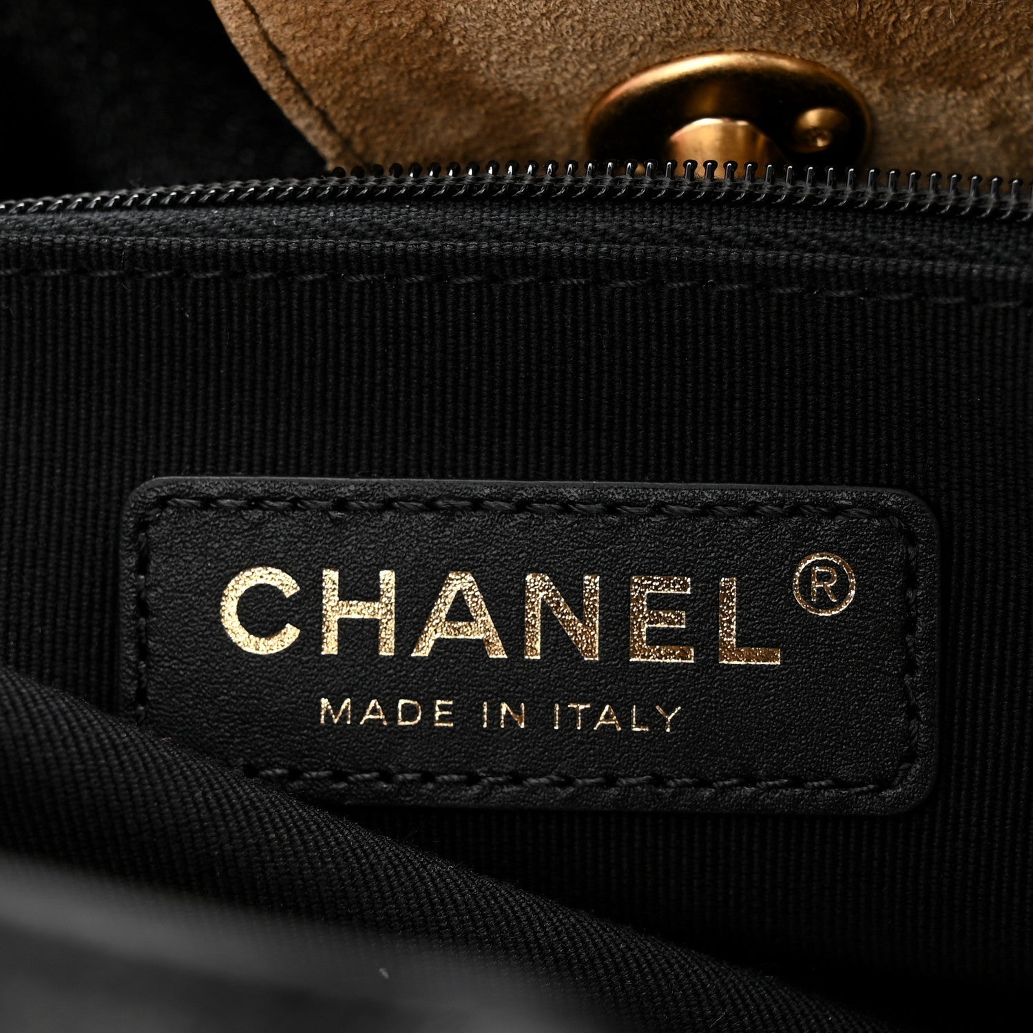 Chanel Suede Calfskin Shiny Lambskin Quilted Small Coco Base Shopping Bag Beige Black