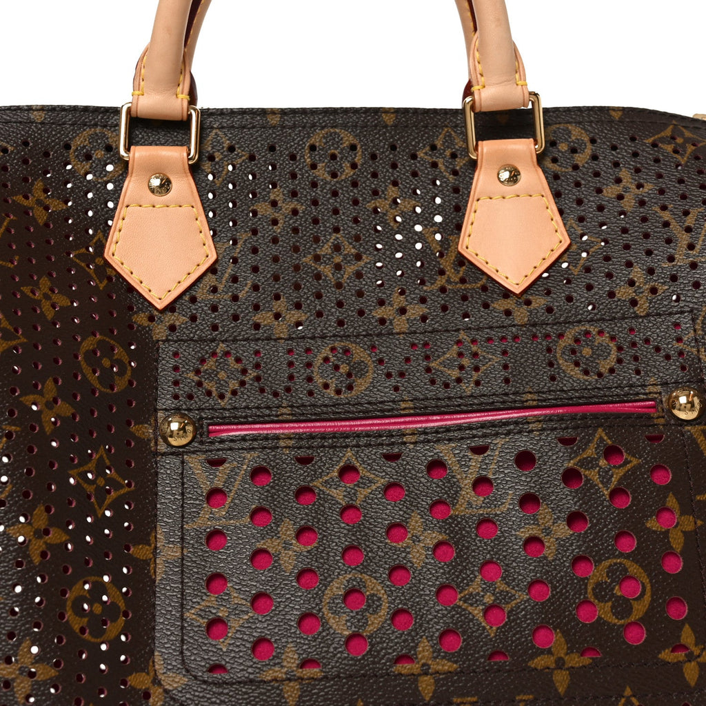Louis Vuitton Monogram Perforated Speedy 30 Fuchsia
