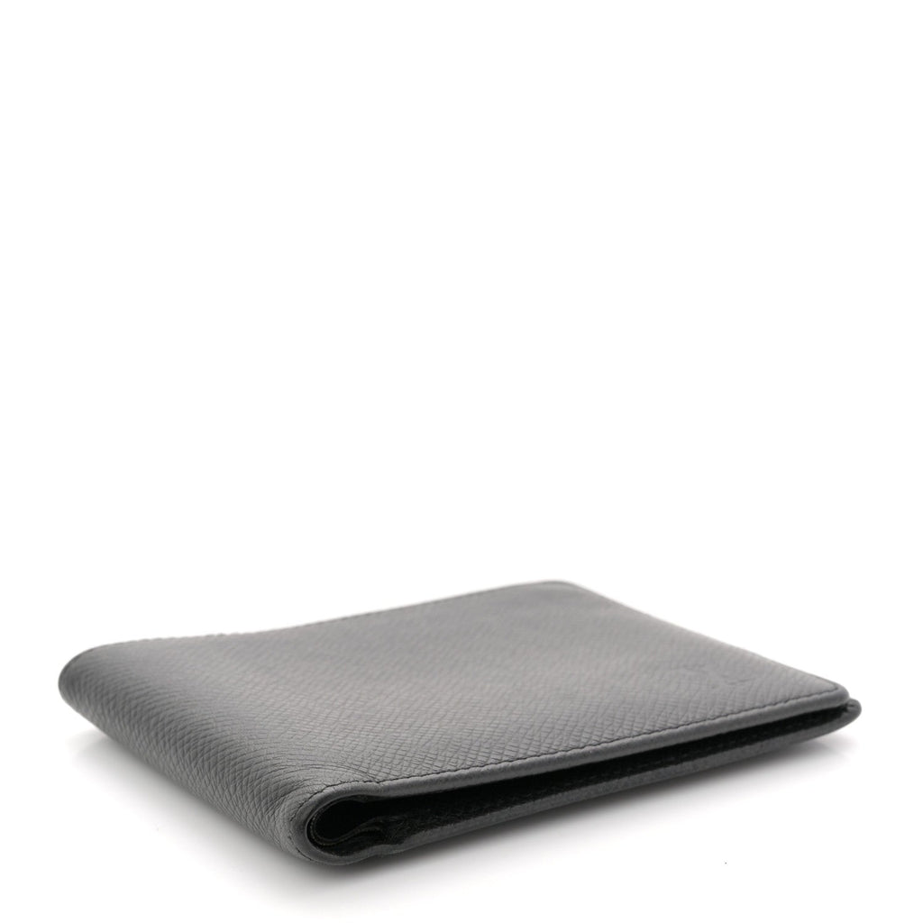 Louis Vuitton Taiga Compact Bi-Fold Wallet Black