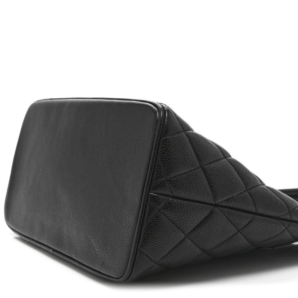 Chanel Caviar Quilted Medallion Tote Black