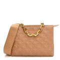 Louis Vuitton Lambskin Embossed Monogram Coussin PM Camel