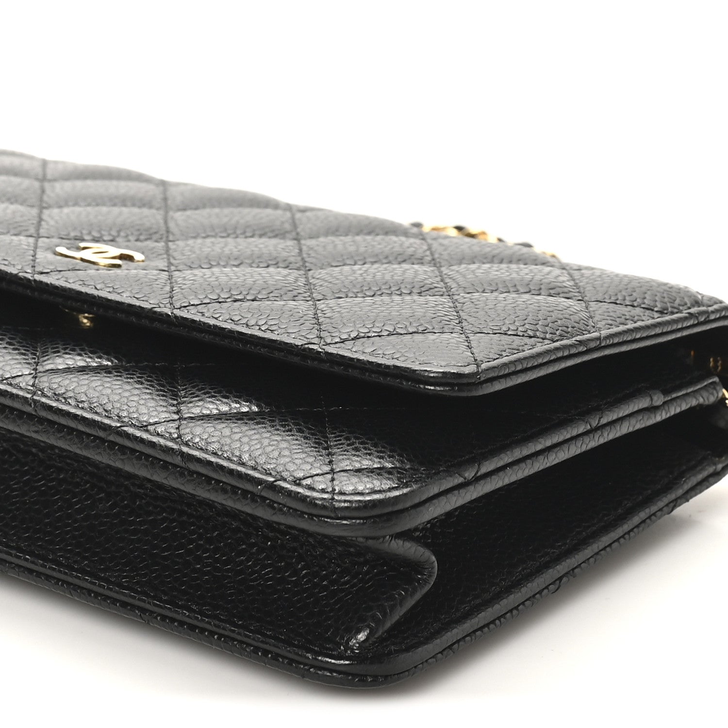 Chanel Caviar Quilted Wallet on Chain WOC Black