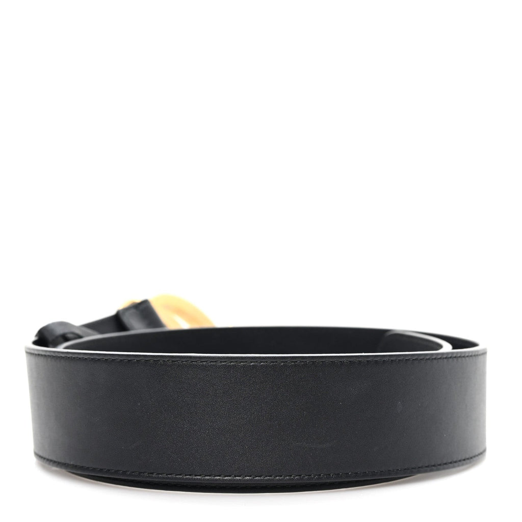 Gucci Calfskin Double G 40mm Belt 80 32 Black