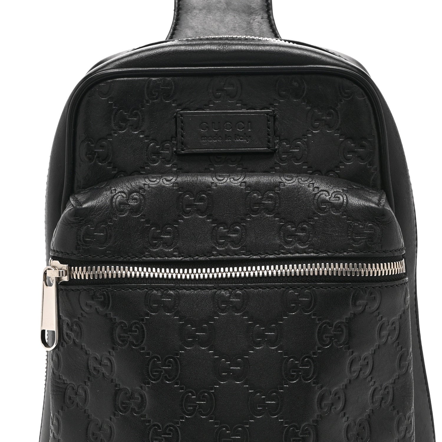 Gucci Guccissima Sling Backpack Black