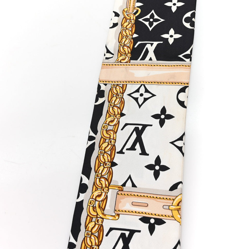 Louis Vuitton Silk Monogram Confidential Bandeau Black