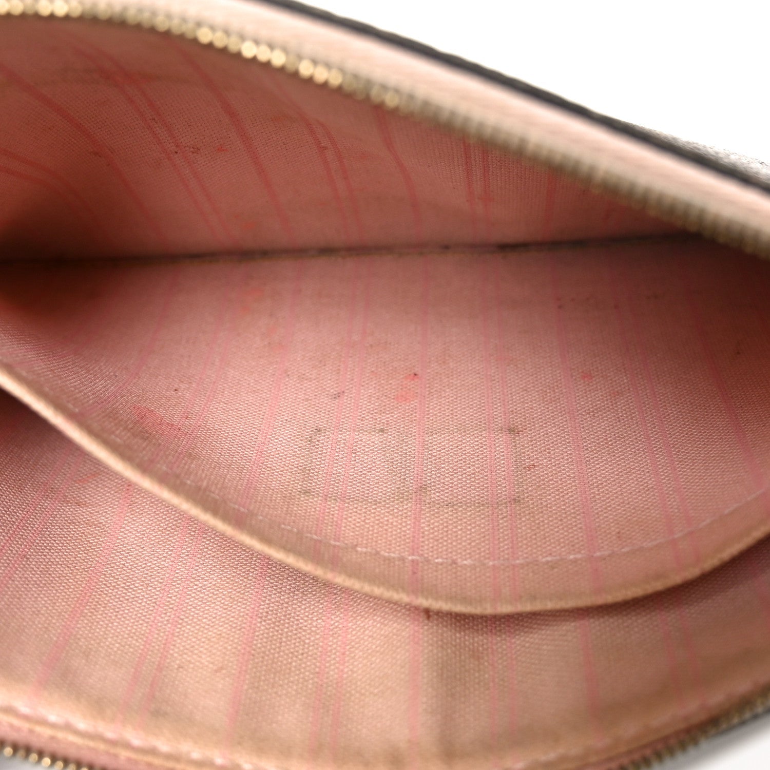 Louis Vuitton Damier Ebene Neverfull MM GM Pochette Rose Ballerine