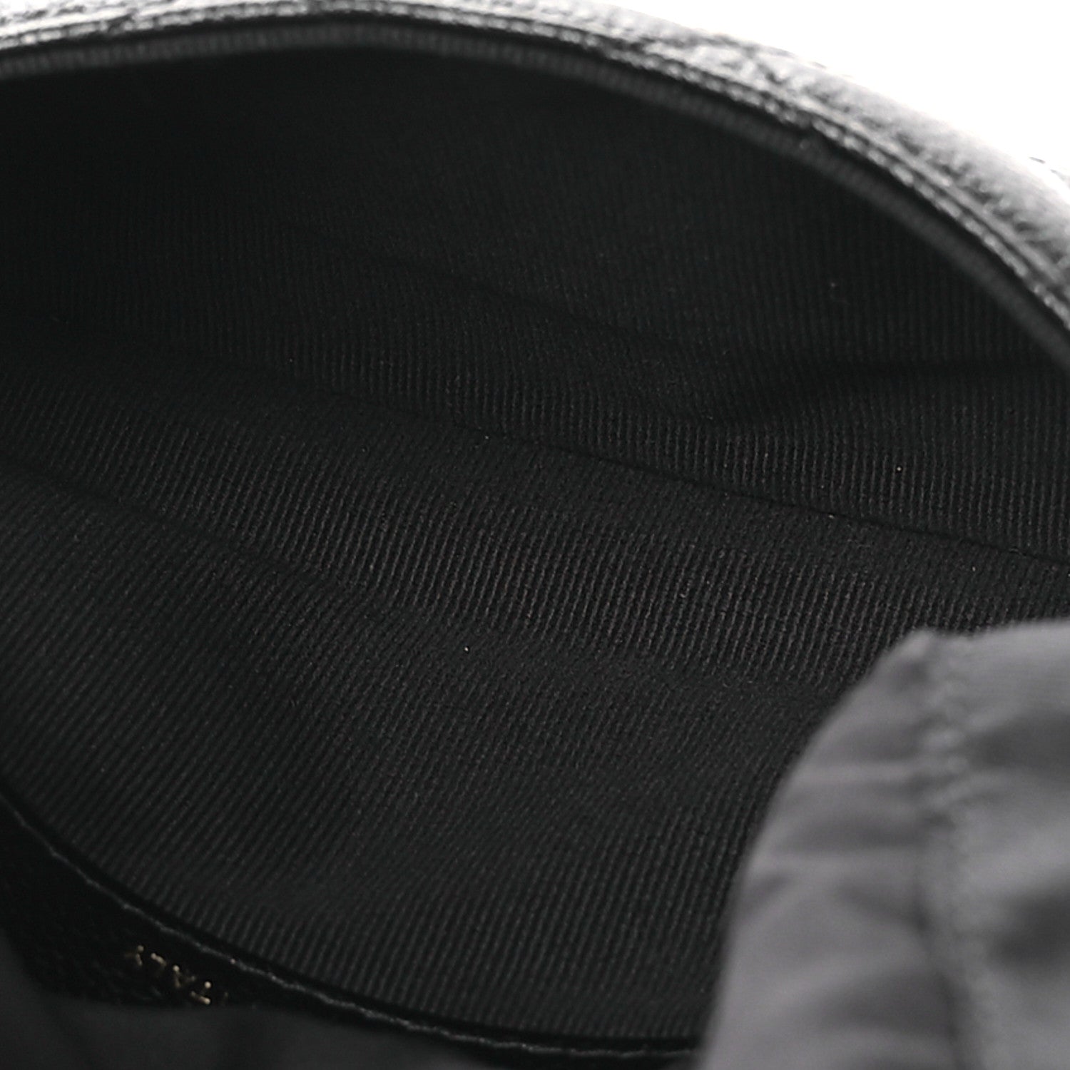 Chanel Caviar Fabric Foldable Tote Bag With Chain Black Multicolor