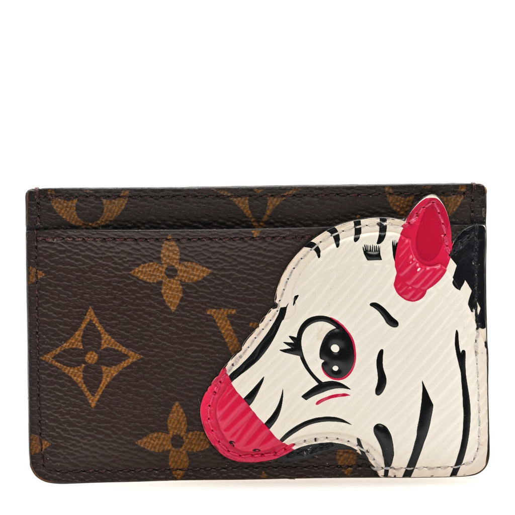 Louis Vuitton Monogram Zebra Animation Card Holder