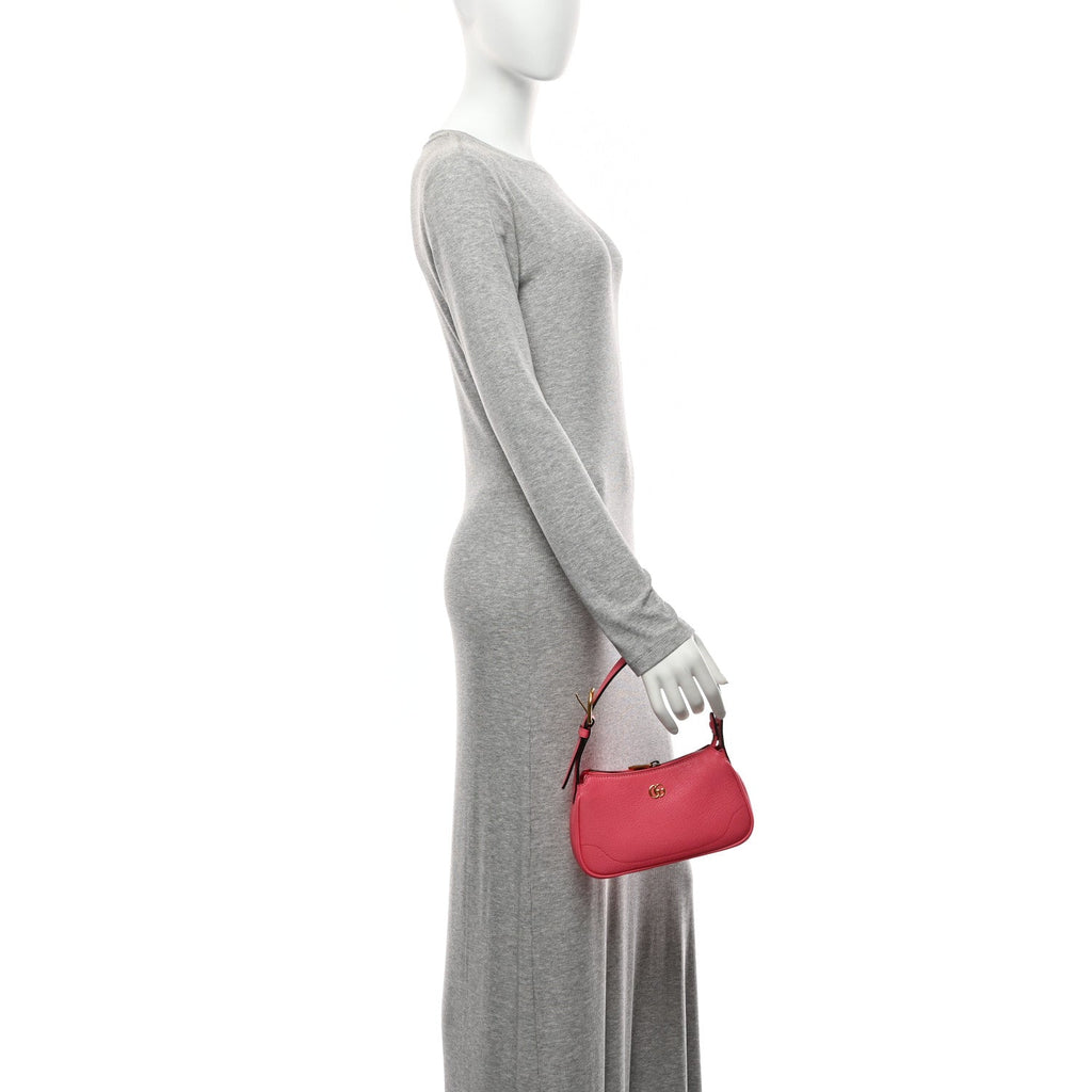 Gucci Goatskin Mini Aphrodite Shoulder Bag Rhodamine Pink