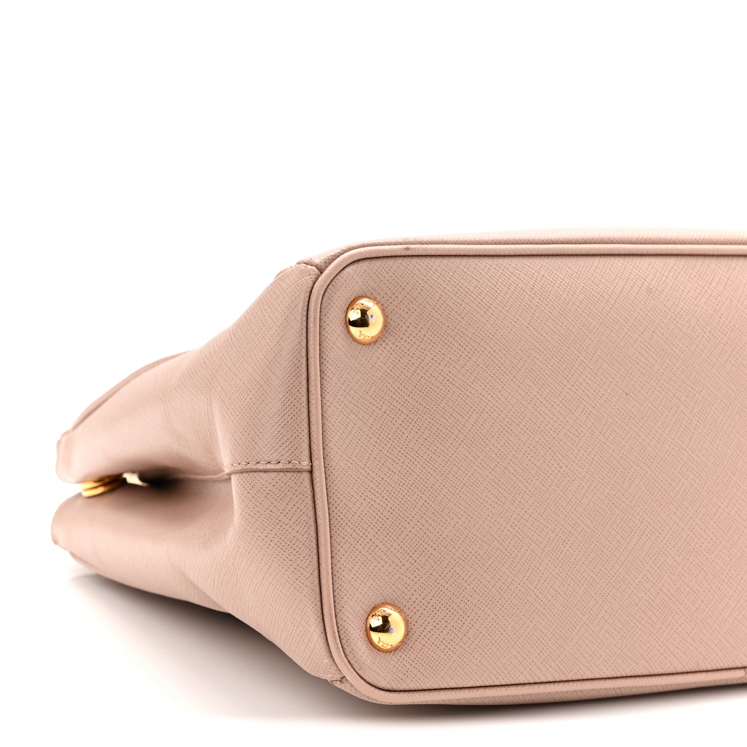 Prada Saffiano Small Galleria Double Zip Tote Cammeo