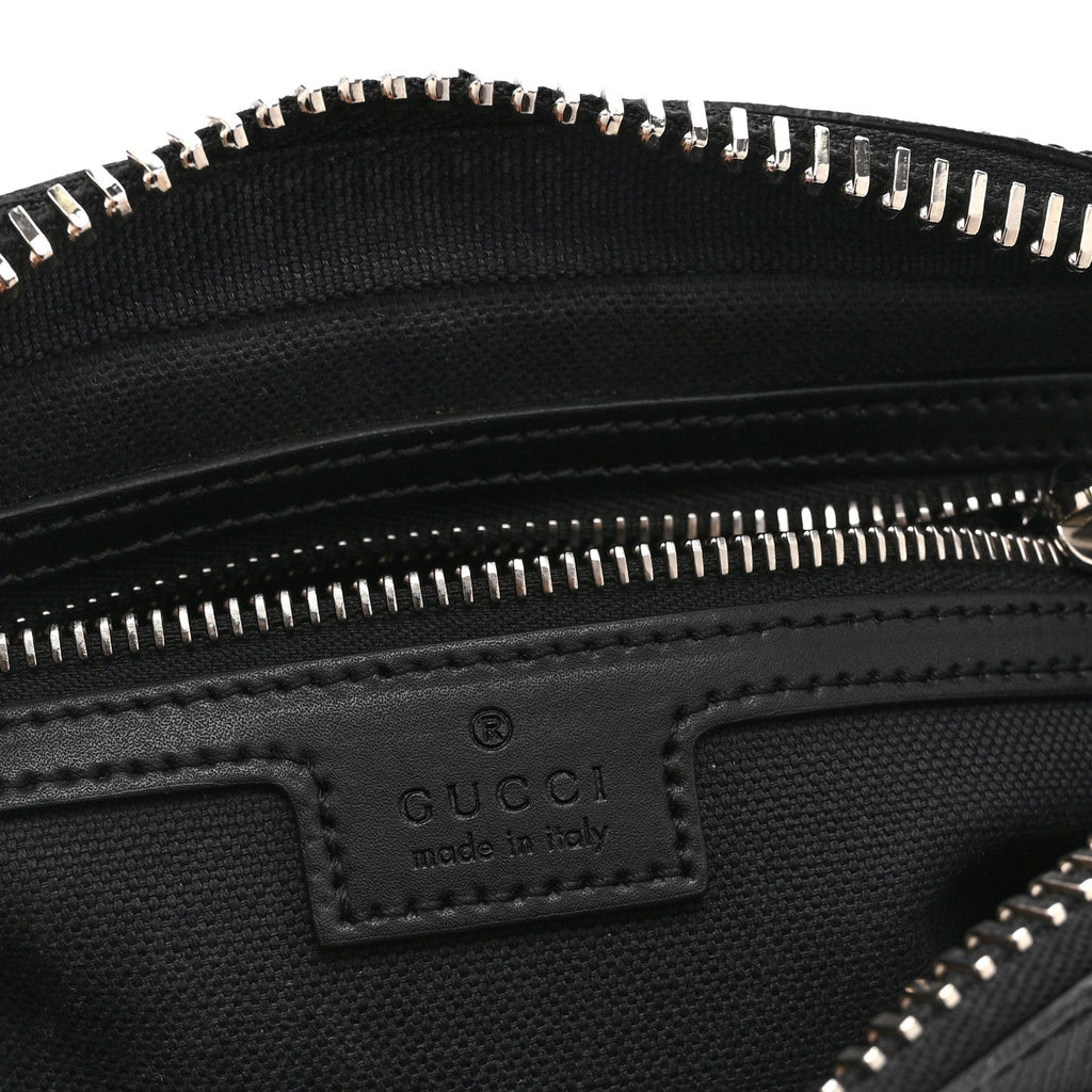 Gucci Soft GG Supreme Monogram Web Belt Bag Black Grey