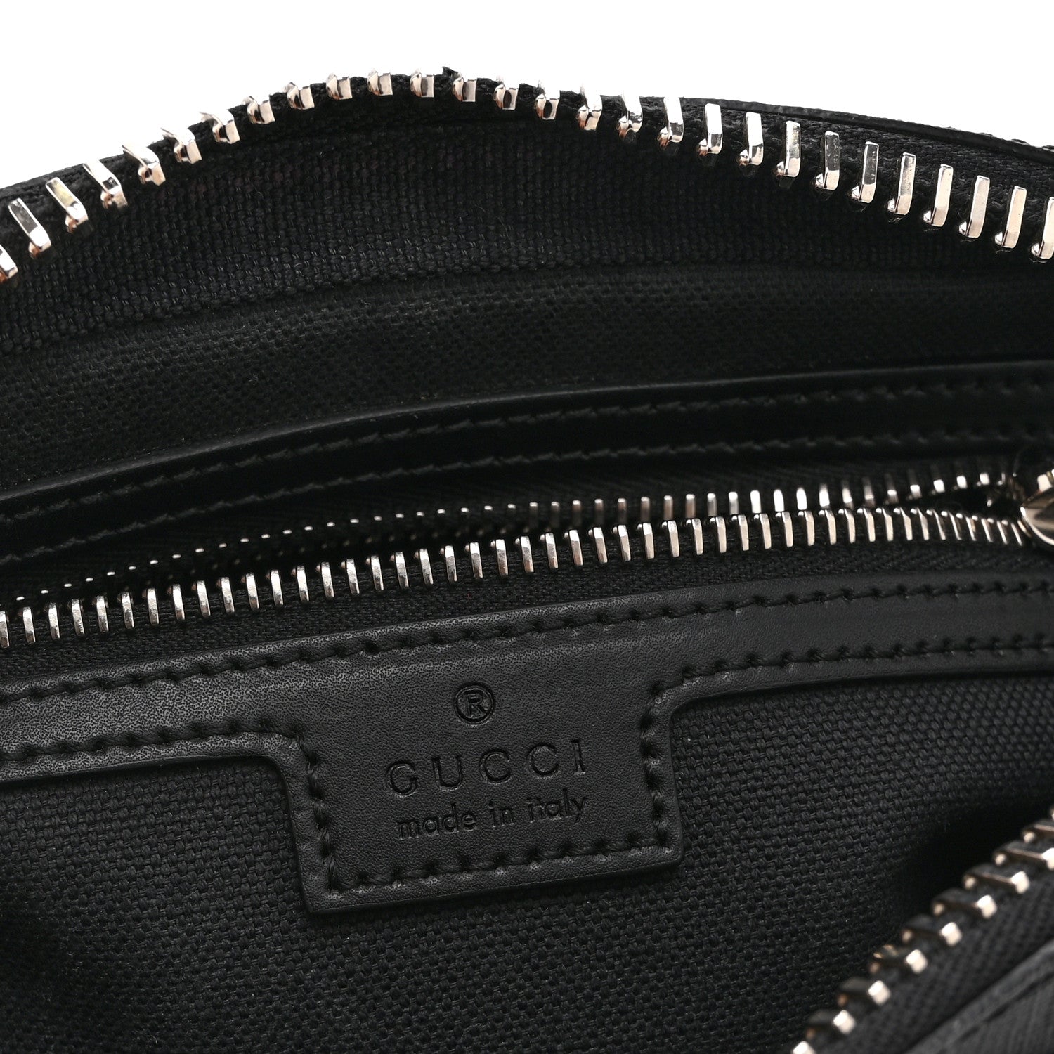 Gucci Soft GG Supreme Monogram Web Belt Bag Black Grey