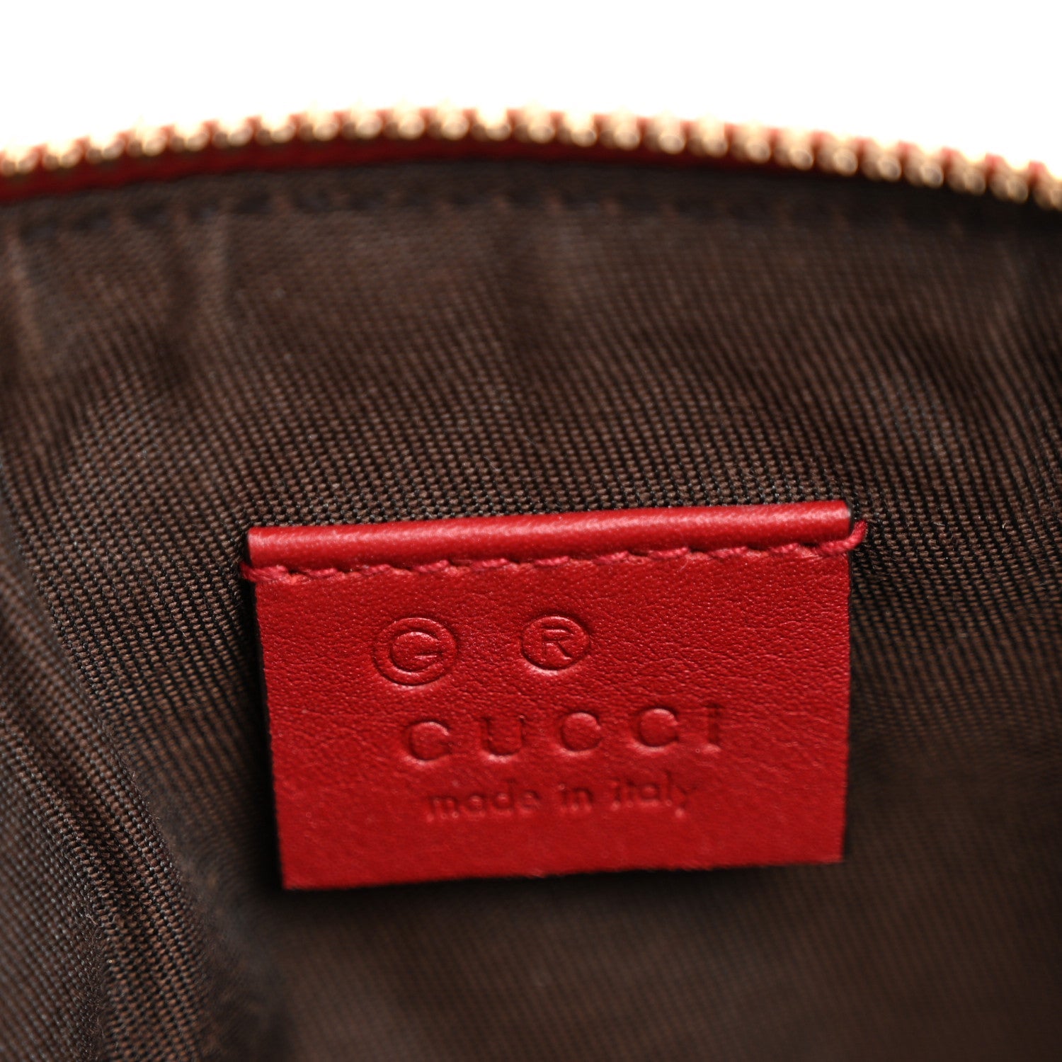 Gucci Microguccissima GG Cosmetic Case Red