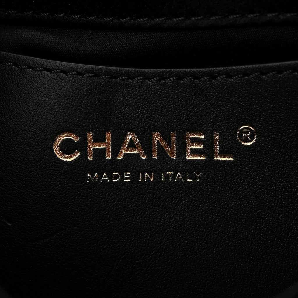 Chanel Velvet Flap Pouch Black