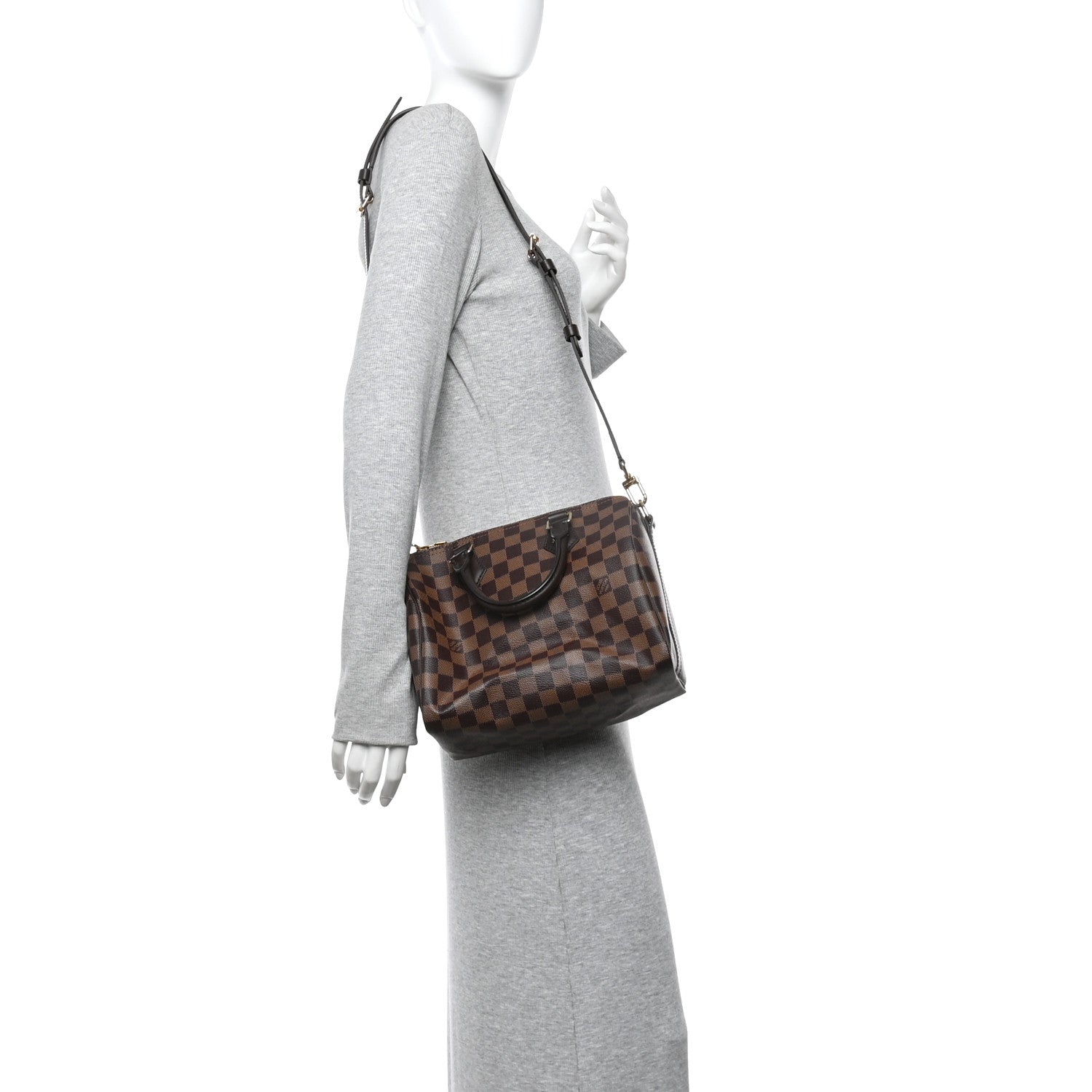 Louis Vuitton Damier Ebene Speedy Bandouliere 25