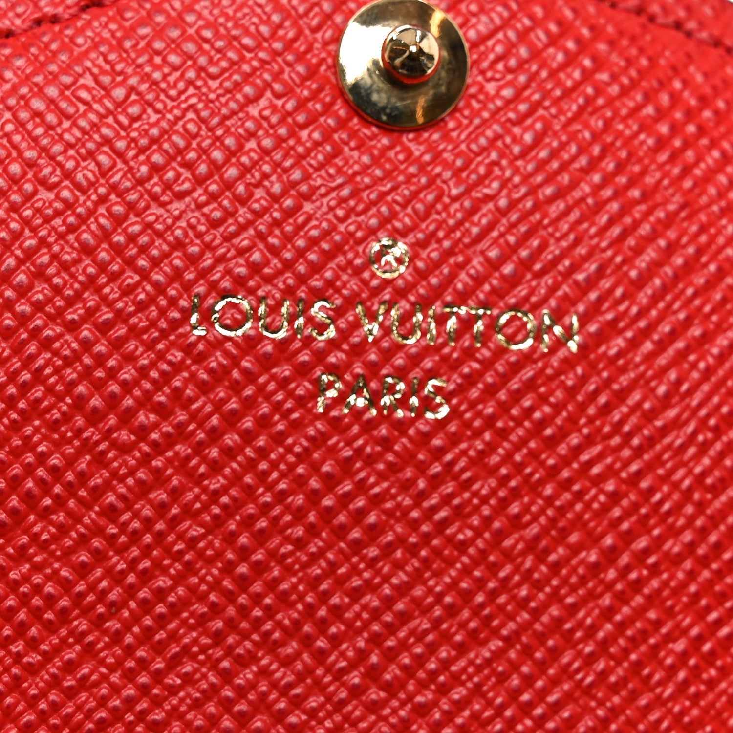 Louis Vuitton Monogram Sarah Wallet NM Coquelicot