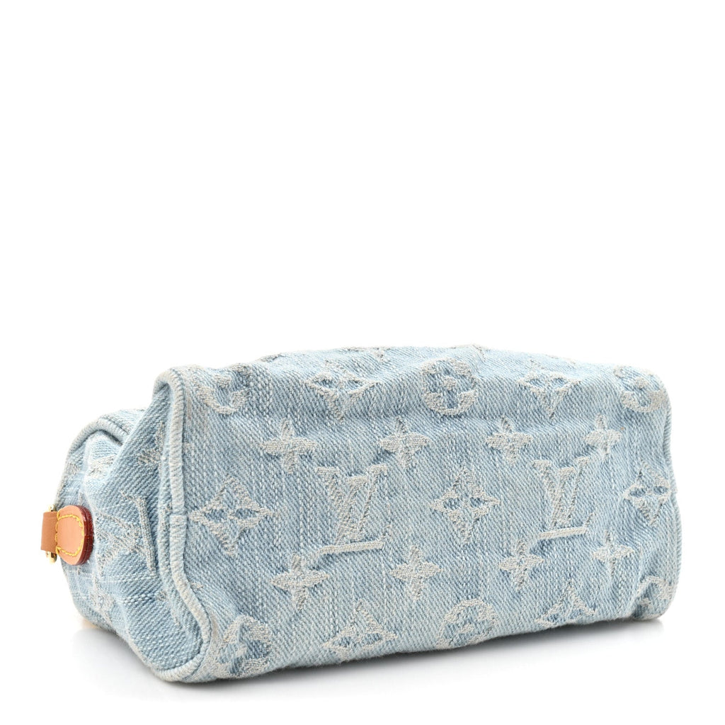 Louis Vuitton Monogram Denim Nano Speedy Sky Blue