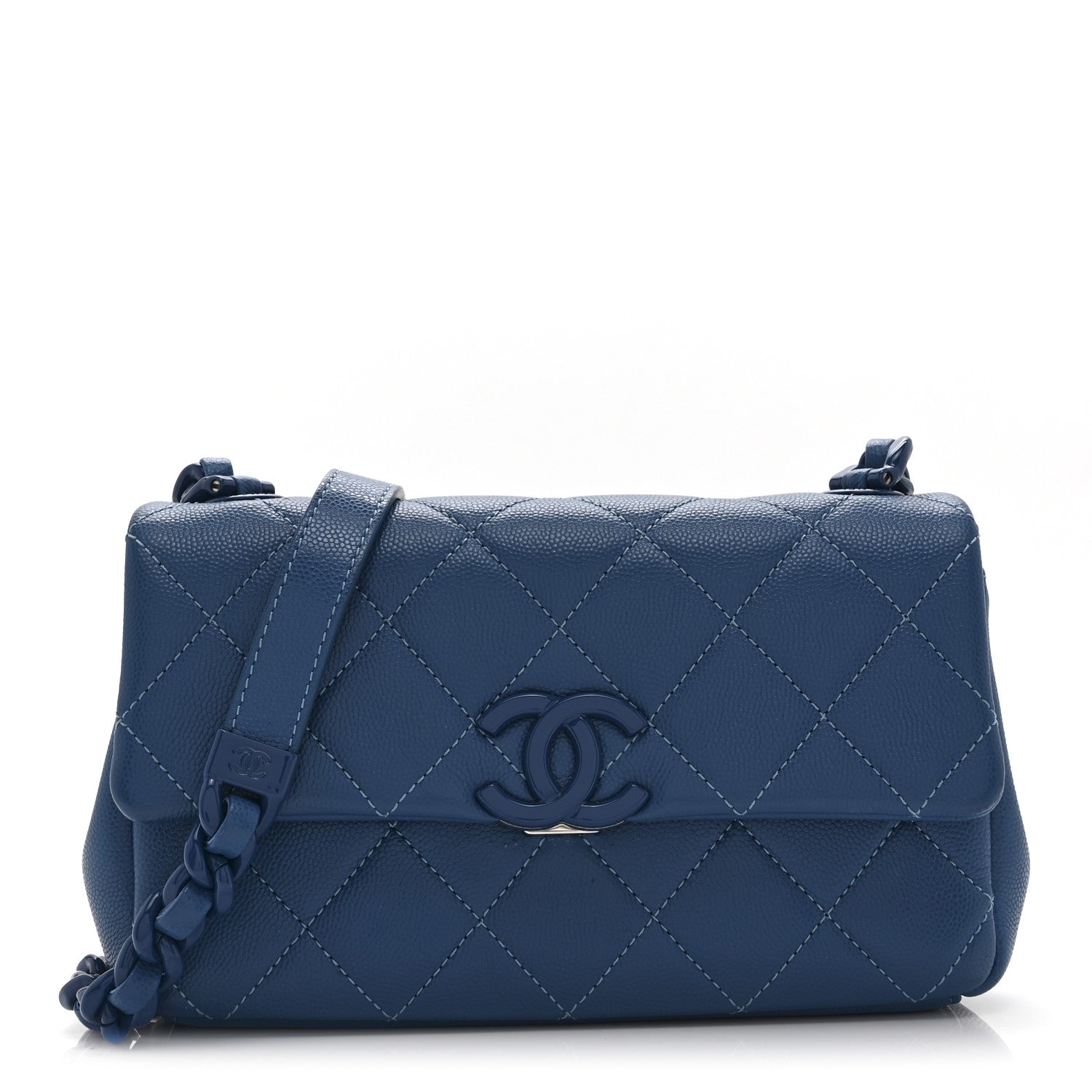 Chanel Caviar Quilted My Everything Small Flap Blue